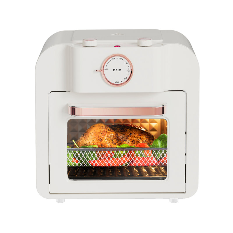Aria Air Fryers Aria 17QT Retro Air Fryer Toaster Oven & Reviews